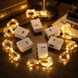 Darrahopens Home & Garden > Lighting > Night Lights & Ambient Lighting 24 Battery Operated Fairy Lights [3 Modes] 7ft 20 LED Mini Twinkle String Lights Waterproof Silver Wire Firefly Starry Sky Lights for Weddings, Mason Jars, Christmas Decorations, Warm White