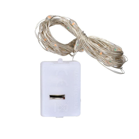 Darrahopens Home & Garden > Lighting > Night Lights & Ambient Lighting 24 Battery Operated Fairy Lights [3 Modes] 7ft 20 LED Mini Twinkle String Lights Waterproof Silver Wire Firefly Starry Sky Lights for Weddings, Mason Jars, Christmas Decorations, Warm White