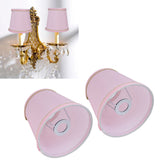 Darrahopens Home & Garden > Lighting > Night Lights & Ambient Lighting 2PCS European Style E14 Lamp Shade Pink Lampshade for Chandelier Table Wall Lamps Home Decoration In Australia - Darrahopens