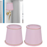 Darrahopens Home & Garden > Lighting > Night Lights & Ambient Lighting 2PCS European Style E14 Lamp Shade Pink Lampshade for Chandelier Table Wall Lamps Home Decoration In Australia - Darrahopens