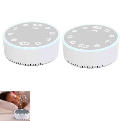 Darrahopens Home & Garden > Lighting > Night Lights & Ambient Lighting 2pcs Sound Machine White Noise Sleeping Machine Soothing Sound Night Light