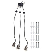 Darrahopens Home & Garden > Lighting > Night Lights & Ambient Lighting 3 Arms Chandelier Lamp Holder Metal Retro Decoration Ceiling Light Socket for Home Dining Hall Bars In Australia - Darrahopens