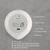 Darrahopens Home & Garden > Lighting > Night Lights & Ambient Lighting AIPOWER Motion Sensor Night Light USB-C Rechargeable Closet Light