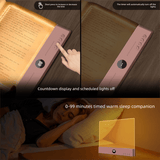 Darrahopens Home & Garden > Lighting > Night Lights & Ambient Lighting Black LED Flat Panel Reading Light with 99m Timer 3 Color Modes Stepless Dimming Rechargeable Eye Protection Book Light for Bedside Dormitory Local Standard