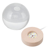 Darrahopens Home & Garden > Lighting > Night Lights & Ambient Lighting Crystal Ball Night Light Wired Button Switch Round 3D Decorative Crystal Ball with Base for Home Galactic System Warm Light In Australia - Darrahopens