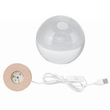 Darrahopens Home & Garden > Lighting > Night Lights & Ambient Lighting Crystal Ball Night Light Wired Button Switch Round 3D Decorative Crystal Ball with Base for Home Galactic System Warm Light In Australia - Darrahopens