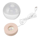 Crystal Ball Night Light Wired Button Switch Round 3D Decorative Crystal Ball with Base for Home Galactic System Warm Light In Australia - Darrahopens