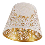 Darrahopens Home & Garden > Lighting > Night Lights & Ambient Lighting Lamp Shade E27 E26 White Carved Flower Pattern Iron Modern Design Easy Installation Bulb Shade for Home Living Room In Australia - Darrahopens