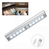 Darrahopens Home & Garden > Lighting > Night Lights & Ambient Lighting LED Closet Light 10 LEDs USB Rechargeable Motion Sensor Closet Light Wall Light for Home Kitchen Bedroom White Light In Australia - Darrahopens