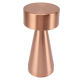 Darrahopens Home & Garden > Lighting > Night Lights & Ambient Lighting LED Portable Metal Table Lamp with Touch Sensor 3 Color Stepless Dimming Nightstand Desk Lamp Rechargeable Night Light Rose Gold In Australia - Darrahopens