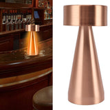 Darrahopens Home & Garden > Lighting > Night Lights & Ambient Lighting LED Portable Metal Table Lamp with Touch Sensor 3 Color Stepless Dimming Nightstand Desk Lamp Rechargeable Night Light Rose Gold In Australia - Darrahopens