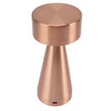 Darrahopens Home & Garden > Lighting > Night Lights & Ambient Lighting LED Portable Metal Table Lamp with Touch Sensor 3 Color Stepless Dimming Nightstand Desk Lamp Rechargeable Night Light Rose Gold In Australia - Darrahopens