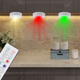 Darrahopens Home & Garden > Lighting > Night Lights & Ambient Lighting LED spotlight set - 6 stylish lights with dimming function and 2 practical remote controls - Night lights with colour change - Lights with remote controls - Suitable for kitchens, bedrooms, etc.