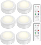 Darrahopens Home & Garden > Lighting > Night Lights & Ambient Lighting LED spotlight set - 6 stylish lights with dimming function and 2 practical remote controls - Night lights with colour change - Lights with remote controls - Suitable for kitchens, bedrooms, etc.