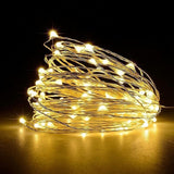 Darrahopens Home & Garden > Lighting > Night Lights & Ambient Lighting LED String Lights, [1 Pack] Battery Operated Fairy Lights With 5M 50 Warm White LEDs On Silver Wire For Bedroom, Party,
