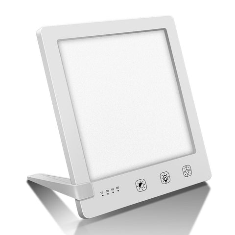 Darrahopens Home & Garden > Lighting > Night Lights & Ambient Lighting Light Therapy Lamp 12000 Lux UV-Free LED Adjustable Brightness Color Temperature Timer Touch Control Memory Function Compact for Home