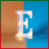 Darrahopens Home & Garden > Lighting > Night Lights & Ambient Lighting Luminous Letter E Home Decor Lighting for Wedding Birthday Party Decoration White