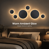 Darrahopens Home & Garden > Lighting > Night Lights & Ambient Lighting Magnetic Round Wall Lamp 30cm White, 17W Rechargeable LED Wall Sconce with Motion Sensor, 3-Color Light, Battery Powered Modern Disc Wall Light for Hallway Entryway Bedroom