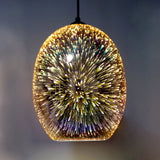 Darrahopens Home & Garden > Lighting > Night Lights & Ambient Lighting Moravian Glass Oval Pendant Light - Chrome