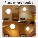 Darrahopens Home & Garden > Lighting > Night Lights & Ambient Lighting Motion Sensor Light Indoor, LED Night Light Closet Lights, Under Cabinet Battery Powered Ceiling Lights, AA Battery Operated Stick on Wireless Puck Lights for Wall, Step, Stair, Dimmable (5 Pack)