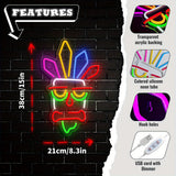 Darrahopens Home & Garden > Lighting > Night Lights & Ambient Lighting neon wall light, acrylic neon light, colourful neon tube, USB powered light, dimmable wall light, home decor lighting, ambient lighting, Australia decor, modern wall art, LED neon sign