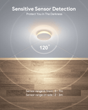 Darrahopens Home & Garden > Lighting > Night Lights & Ambient Lighting (Pack of 4）LED Motion Sensor Night Light Indoor, Cordless Battery Powered,Stick-on Warm White Light with Built-in Infrared Motion Detection, Sensor Light for Hallway,Bedroom