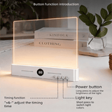Darrahopens Home & Garden > Lighting > Night Lights & Ambient Lighting Pink LED Flat Panel Reading Light with 99m Timer 3 Color Modes Stepless Dimming Rechargeable Eye Protection Book Light for Bedside Dormitory Local Standard