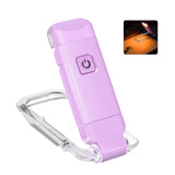 Darrahopens Home & Garden > Lighting > Night Lights & Ambient Lighting Rechargeable LED Book Light with Dimmable Warm White & Amber Modes – USB-Powered Clip-On Reading Lamp for Books, Sheet Music & Travel (Purple)