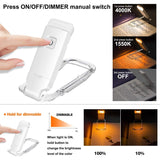 Darrahopens Home & Garden > Lighting > Night Lights & Ambient Lighting Rechargeable LED Book Light with Dimmable Warm White & Amber Modes – USB-Powered Clip-On Reading Lamp for Books, Sheet Music & Travel (White)