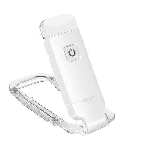Darrahopens Home & Garden > Lighting > Night Lights & Ambient Lighting Rechargeable LED Book Light with Dimmable Warm White & Amber Modes – USB-Powered Clip-On Reading Lamp for Books, Sheet Music & Travel (White)