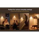 Darrahopens Home & Garden > Lighting > Night Lights & Ambient Lighting Rechargeable Stair Night Lights Indoor with Motion Sensors, Small Battery Powered Stairway Lights for Bathroom, Hallway, Underbed, Toilet, Magnetic Mount, 4 Pack