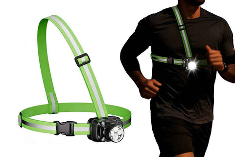 Darrahopens Home & Garden > Lighting > Night Lights & Ambient Lighting Running Lights for Runners Reflective Running Vest for Night Walking Cycling