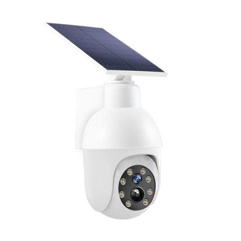 Darrahopens Home & Garden > Lighting > Night Lights & Ambient Lighting Solar sensor simulation camera light - No real monitoring function, simulated appearance design, smart sensor lighting, for outdoor security warning purposes | Energy-saving anti-theft solution | Warning lighting equipment
