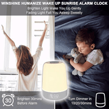 Darrahopens Home & Garden > Lighting > Night Lights & Ambient Lighting Touch Wake Up Night Light with Sunrise Simulation Alarm Clock, 3 Ways Dimmable Warm White Bedside Lamp for Kid Bedrooms RGB Ambient Table Nightstand Light,Sleep Aid Snooze Timer Mode