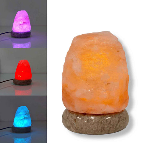 Darrahopens Home & Garden > Lighting > Night Lights & Ambient Lighting USB Color Changing Himalayan Salt Lamp, Pink Natural Rock LED Night Light
