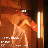 Darrahopens Home & Garden > Lighting > Night Lights & Ambient Lighting (White, 3-pack) Cabinet lighting with motion sensor, rechargeable LED wardrobe light, battery-powered wireless magnetic light