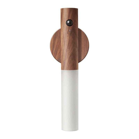 Darrahopens Home & Garden > Lighting > Night Lights & Ambient Lighting Wooden Motion Sensor Night Lights Magnet Body Sensor Hallway Night Lights Rechargeable Led Light Portable Stairway Wall Sconce Battery Powered Cabinet Lights (walnut wood
)