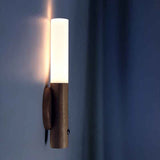 Darrahopens Home & Garden > Lighting > Night Lights & Ambient Lighting Wooden Motion Sensor Night Lights Magnet Body Sensor Hallway Night Lights Rechargeable Led Light Portable Stairway Wall Sconce Battery Powered Cabinet Lights (walnut wood
)