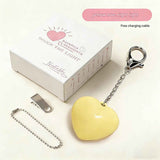 Darrahopens Home & Garden > Lighting > Night Lights & Ambient Lighting Yellow Touch Activated Heart Keychain Light - Cute Portable LED Night Light Rechargeable Bag Charm Lamp Romantic Gift for Girls Bedroom Decoration Travel Use In Australia - Darrahopens