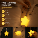 Darrahopens Home & Garden > Lighting > Night Lights & Ambient Lighting Yellow Touch Activated Star Keychain Light - Cute Portable LED Night Light Rechargeable Bag Charm Lamp Star Shape Decorative Gift for Girls Bedroom Travel Use In Australia - Darrahopens