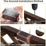 Darrahopens Home & Garden > Lighting > Outdoor Lights 12 Pack Solar Lights Waterproof Solar Powered Lights For Deck, Stairs, Fence, Yard, Patio And Driveway (Warm White)