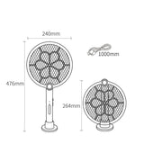 Darrahopens Home & Garden > Lighting > Outdoor Lights 2-in-1 Foldable Electric Mosquito Swatter & UV Light Killer Lamp with 180° Rotating Head and Base - Wall-Mounted & Self-Standing Non-Toxic Pest Control