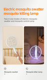 Darrahopens Home & Garden > Lighting > Outdoor Lights 2-in-1 Foldable Electric Mosquito Swatter & UV Light Killer Lamp with 180° Rotating Head and Base - Wall-Mounted & Self-Standing Non-Toxic Pest Control
