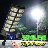 Darrahopens Home & Garden > Lighting > Outdoor Lights 2-Pack 80000LM Black Solar Street Light with 504 LEDs and Remote Control In Australia - Darrahopens