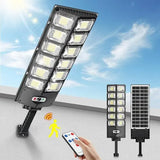 Darrahopens Home & Garden > Lighting > Outdoor Lights 2-Pack 80000LM Black Solar Street Light with 504 LEDs and Remote Control In Australia - Darrahopens