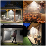 Darrahopens Home & Garden > Lighting > Outdoor Lights 3000LM Black Solar Sensor LED Lights with Dual Head for Outdoor Use In Australia - Darrahopens
