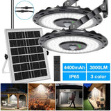 Darrahopens Home & Garden > Lighting > Outdoor Lights 3000LM Black Solar Sensor LED Lights with Dual Head for Outdoor Use In Australia - Darrahopens