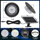 Darrahopens Home & Garden > Lighting > Outdoor Lights 3000LM Black Solar Shed Light with 244 LEDs, Remote Control, 5 Modes, IP65 Waterproof In Australia - Darrahopens