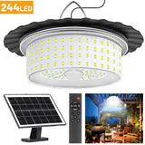 Darrahopens Home & Garden > Lighting > Outdoor Lights 3000LM Black Solar Shed Light with 244 LEDs, Remote Control, 5 Modes, IP65 Waterproof In Australia - Darrahopens