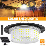 Darrahopens Home & Garden > Lighting > Outdoor Lights 3000LM Black Solar Shed Light with 244 LEDs, Remote Control, 5 Modes, IP65 Waterproof In Australia - Darrahopens